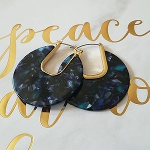 Cut out celluloid earrings